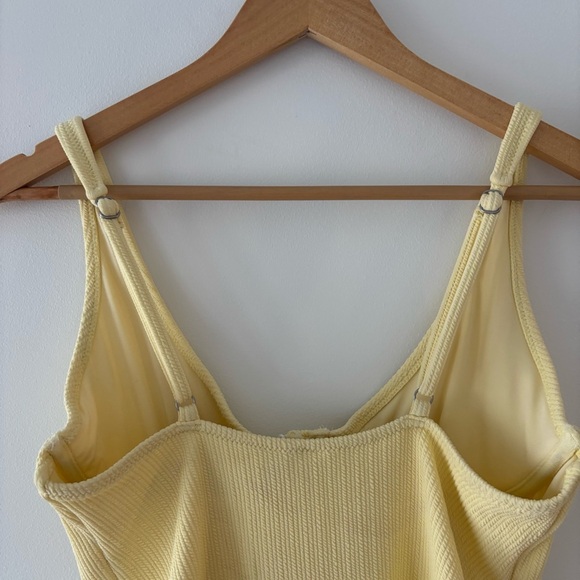 NWT Rhythm. x Free People Isla Pastel Ribbed Underwire Low Cut Back One Piece - Picture 6 of 8